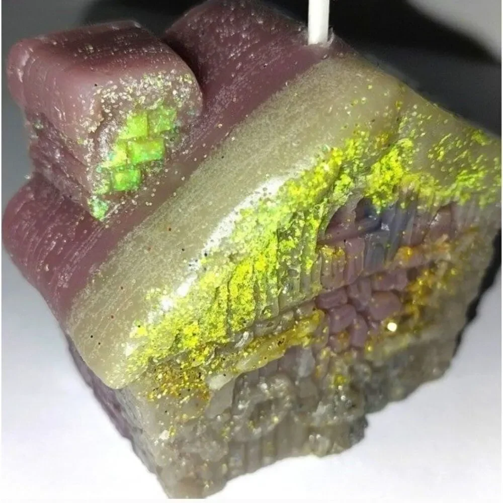 Hand crafted limited edition Gingerbread house candle